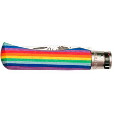 Ніж Old Bear Rainbow L, 420 steel, wood handle, rainbow