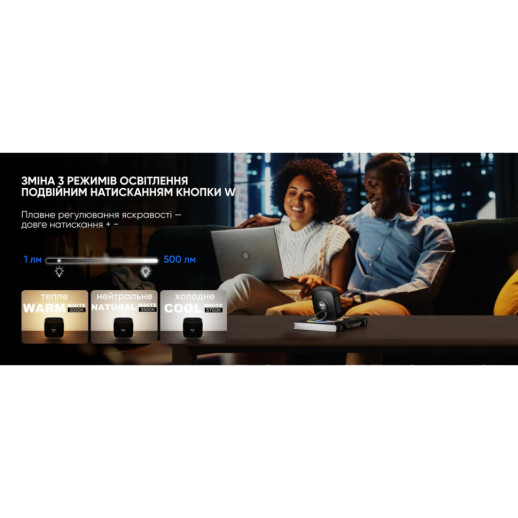 Кемпінговий ліхтар Wuben F5, чорний