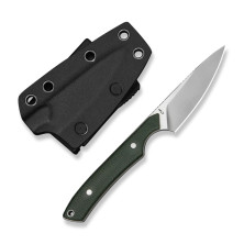 Ніж фіксований кишеньковий Civivi High Grass Field Knife (7,4 см) 14C28N / Micarta зелений з чохлом