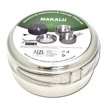 Набір туристичного посуду Alb Forming 655 Camping Set St. Steel Crni 44487 3-Pcs +