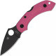 Ніж Spyderco Dragonfly 2 Black Blade, S30V, ц: pink