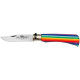 Ніж Old Bear Rainbow M, 420 steel, wood handle, rainbow