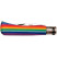 Ніж Old Bear Rainbow M, 420 steel, wood handle, rainbow