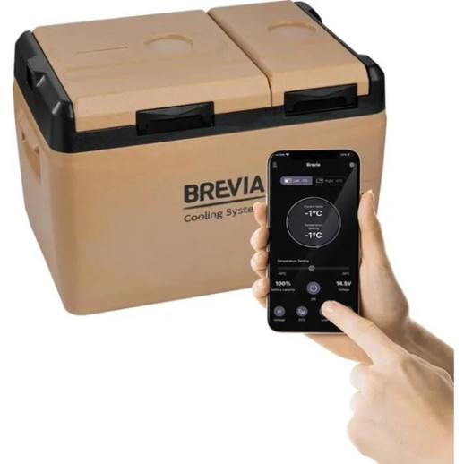 Портативний холодильник BREVIA 31L, двокамерний (23330)