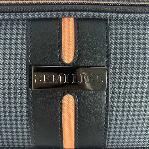 Валіза Semi Line 24" (M) Black/Orange Line (T5734-2)