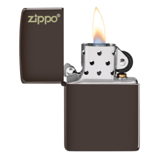Запальничка Zippo Reg Brown Matte Logo (49180ZL)