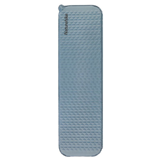 Матрац туристичний надувний одномісний Naturehike CNK2300DZ013, 185x55x3.5 см, блакитний, прямокутний