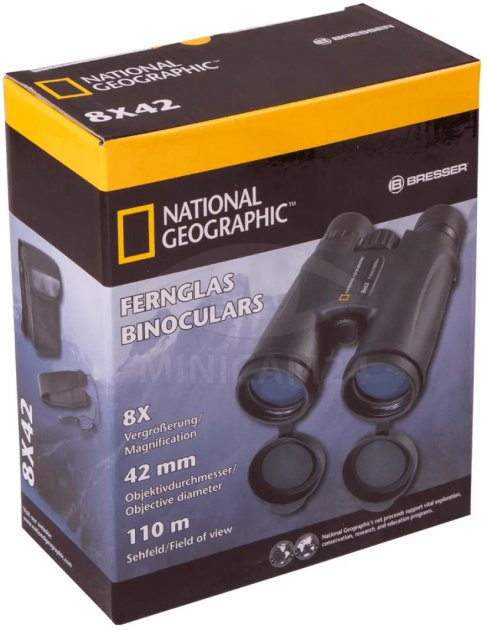 Бінокль Система зручного перенесення National Geographic 8x42 WP (9076201)