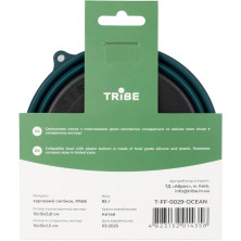Миска Tribe Collapsible Bowl 600 мл силіконова T-FF-0029, ocean