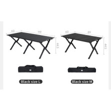 Складаний стіл Naturehike Star Jane T01 CNK2550JJ018, 119х60 см, вуглецева сталь, чорний