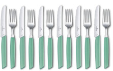 Набір посуду Victorinox Swiss Modern з 12 предметів Swiss Modern, Table Set Tomato Knife, 12 Pieces, м'ятний