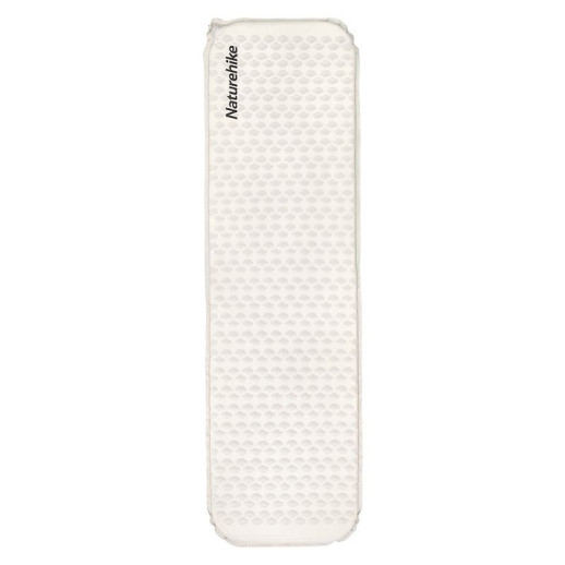 Матрац туристичний надувний одномісний Naturehike CNK2300DZ013, 185x55x3.5 см, світло-сірий, прямокутний