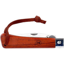 Ніж Main Knives Workers line, rosewood handle, clip point blade and PU loop brown