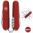 Складной нож Victorinox HUNTSMAN MAT красный матовый лак