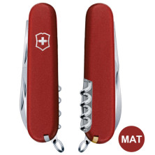 Складаний ніж Victorinox HUNTSMAN MAT червоний матовий лак