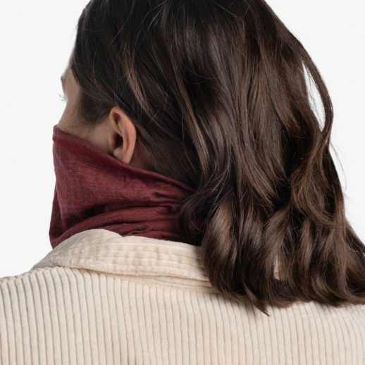 Шарф-труба Buff Lightweight Merino Wool Multistripes Mars Red