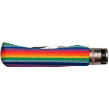 Ніж Old Bear Rainbow XL, 420 steel, wood handle, rainbow