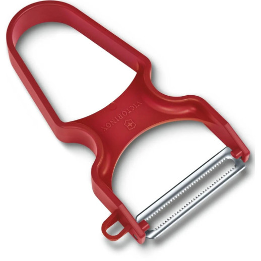 Овочечистка Rapid двосторон. хвиль. лезо Черв. (109x65x13мм)