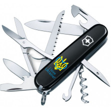 Складаний ніж Victorinox HUNTSMAN UKRAINE Тризуб із серцем + I love Ukraine 1.3713.3_T1310u