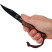 Ніж Main Knives Workers line, walnut wood handle, clip point black titanium coat brown