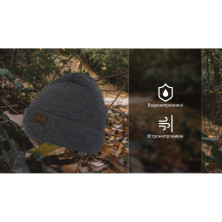 Шапка водонепроникна Dexshell DH30509, onesize (56-58 см), графітовий сірий