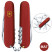 Складаний ніж Victorinox HUNTSMAN MAT червоний матовий лак з жовт.лого