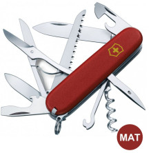 Складаний ніж Victorinox HUNTSMAN MAT червоний матовий лак з жовт.лого