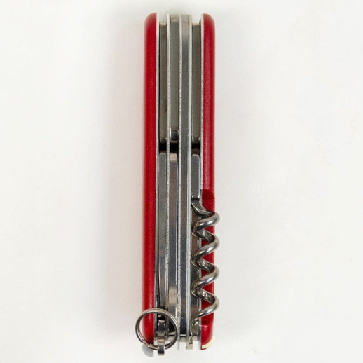 Складаний ніж Victorinox HUNTSMAN MAT червоний матовий лак з жовт.лого