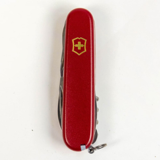 Складаний ніж Victorinox HUNTSMAN MAT червоний матовий лак з жовт.лого