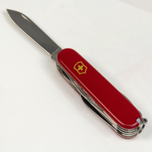 Складаний ніж Victorinox HUNTSMAN MAT червоний матовий лак з жовт.лого