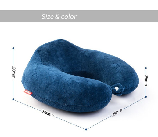 Подушка Naturehike Memory Foam U-Shaped Pillow (NH15T089-Z), синій