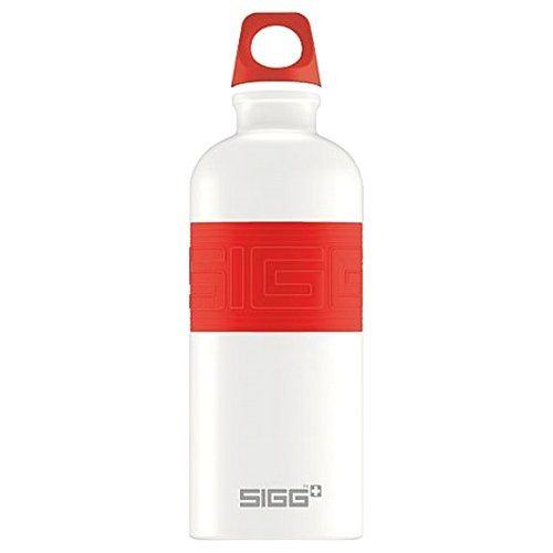 Пляшка для води SIGG CYD Pure White Touch, 0.6 л, червона