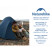 Намет надлегкий тримісний Naturehike Cloud Up Pro CNK2350WS020, 20D, блакитний