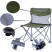 Шезлонг KingCamp Compact Chair in Steel M (KC3832), Dark Green