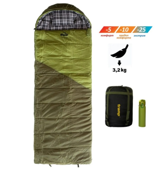 Спальний мішок ковдра Tramp Kingwood Long лівий TRS-053L-L