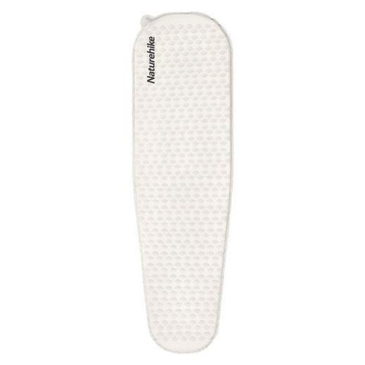 Матрац туристичний надувний одномісний Naturehike CNK2300DZ013, 185x55x3.5 см, світло-сірий, овальний