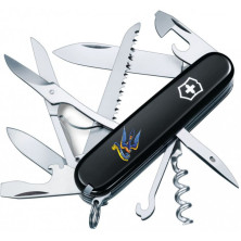 Складаний ніж Victorinox HUNTSMAN UKRAINE Тризуб-Ластівка + Героям слава 1.3713.3_T1220u