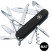 Складаний ніж Victorinox HUNTSMAN MAT чорний матовий лак