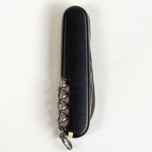 Складаний ніж Victorinox HUNTSMAN MAT чорний матовий лак