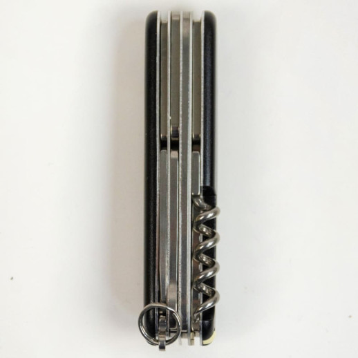 Складаний ніж Victorinox HUNTSMAN MAT чорний матовий лак