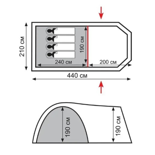 Намет Totem Catawba 4 (v2) UTTT-024