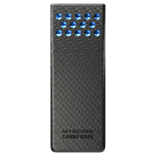 Зовнішній зарядний пристрій Power Bank Nitecore CARBO 10000 GEN2 (30W, QC 3.0, 10000mAh), чорно-синій