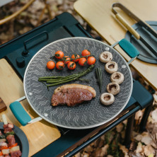 Сковорода з нержавіючої сталі з силіконовими ручками Naturehike CNK2550CF011, 34 х 34 см