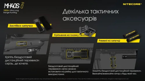Ліхтар Nitecore MH40S (Luminengin G9, 1500 люмен, 7 режимів, 2x21700, USB Type-C), комплект