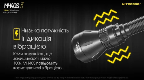 Ліхтар Nitecore MH40S (Luminengin G9, 1500 люмен, 7 режимів, 2x21700, USB Type-C), комплект