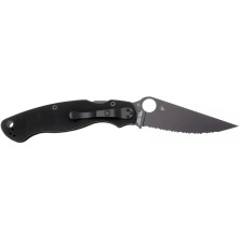 Ніж Spyderco Military 2 Black Blade, CPM S30V, G-10 black