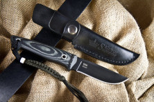 Ніж Kizlyar Supreme Nikki чорний, сталь D2