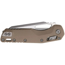 Ніж Microtech MSI S/E Fluted G-10 Apocalyptic Partial Serrated tan