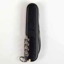 Складаний ніж Victorinox HUNTSMAN MAT чорний матовий лак з жовт.лого