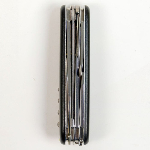 Складаний ніж Victorinox HUNTSMAN MAT чорний матовий лак з жовт.лого